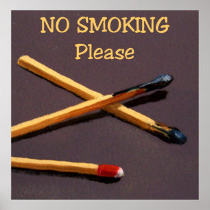 NO SMOKING POSTER: ART: REALISM POSTER
