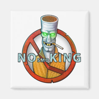 no smoking sign - funny cigarette character magnet
