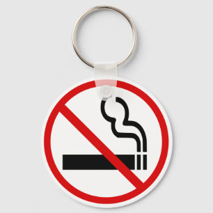 No Smoking Sign Key Ring