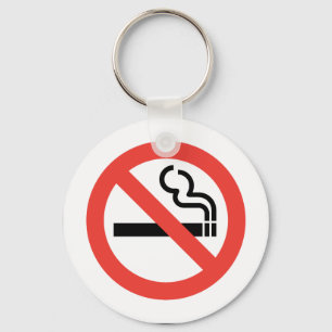 No Smoking Sign Key Ring