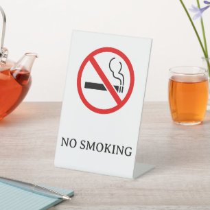 No Smoking Sign Pedestal Sign