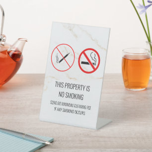 No Smoking Sign Pedestal Sign