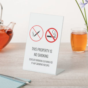 No Smoking Sign Pedestal Sign