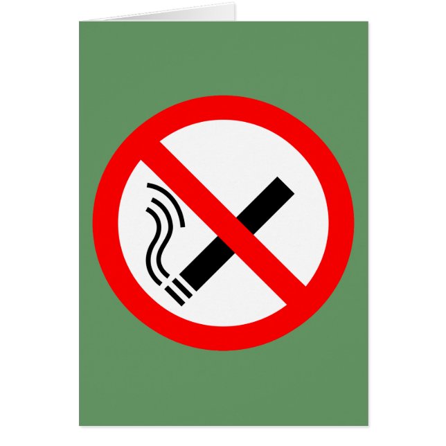 NO Smoking Sign - UK Signage (Front)