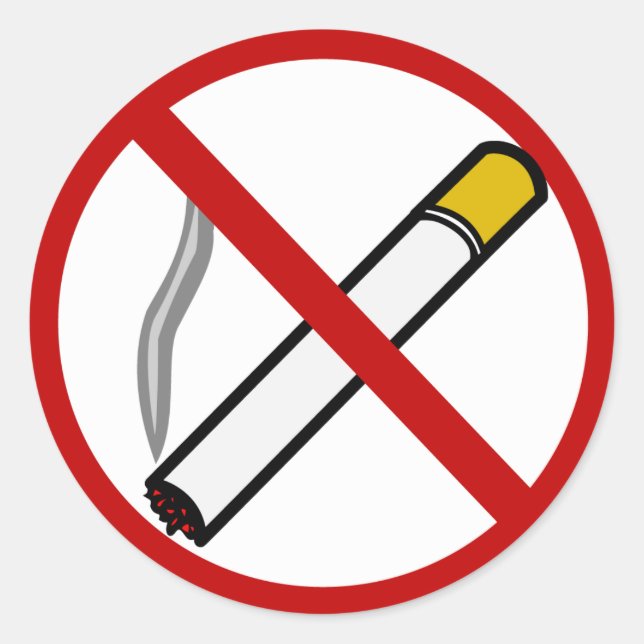 No Smoking Sticker (Front)