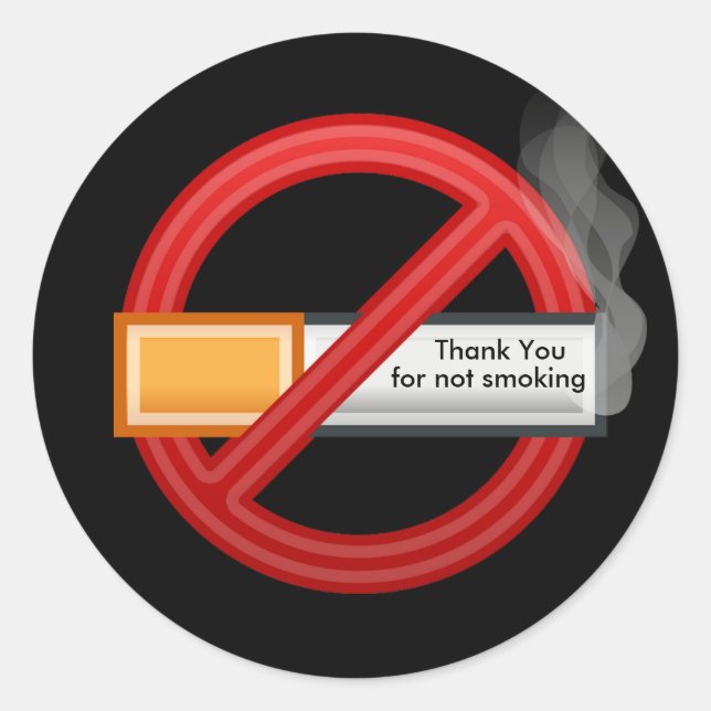 No Smoking Sticker (Front)