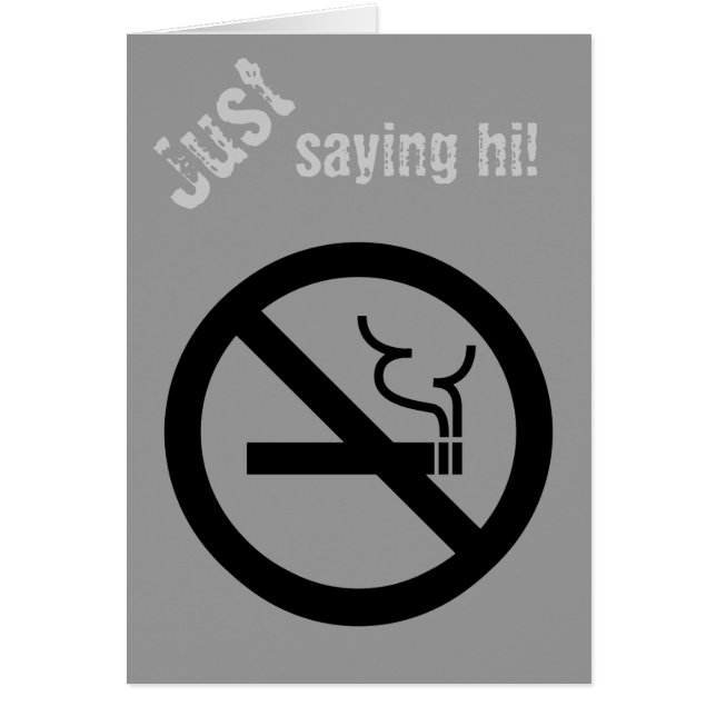 No Smoking Symbol (Front)