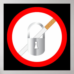 No smoking symbol poster