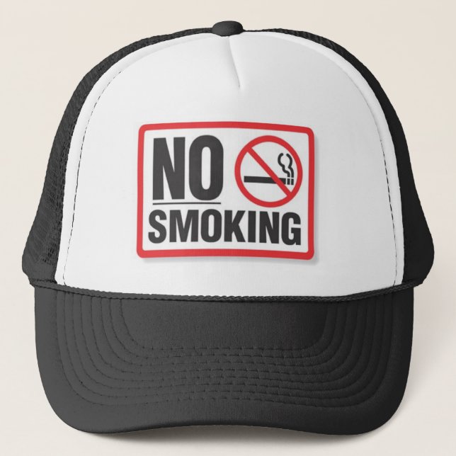 no smoking trucker hat (Front)