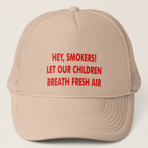 No smoking trucker hat