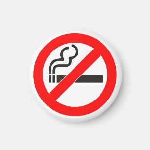 No Smoking Zone Magnet