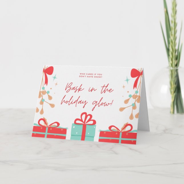 No Snow Funny Christmas Cards (Front)