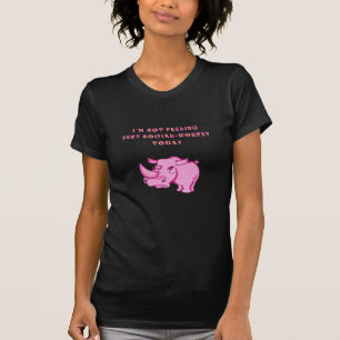 no social workey rhino T-Shirt