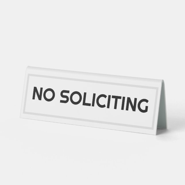NO SOLICITING (Front)