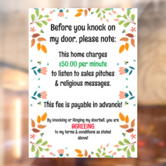 No Soliciting and Religious Messages