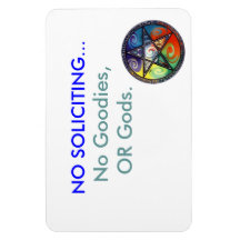 No Soliciting magnet, with Pentacle