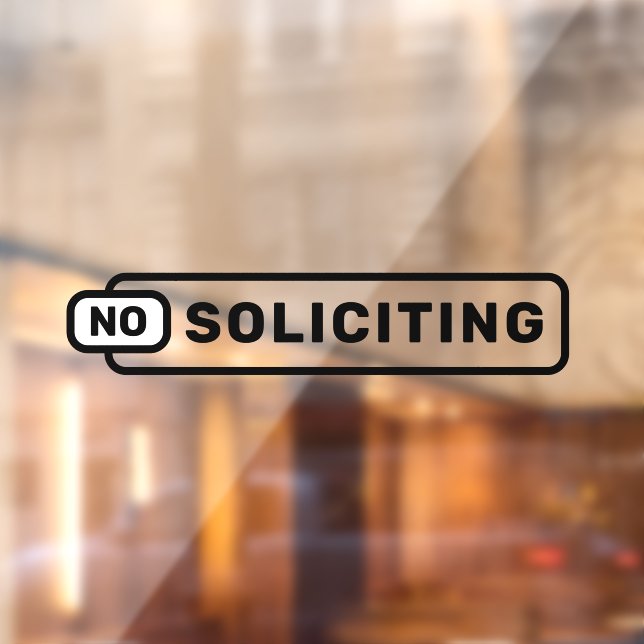No Soliciting Store Shop Business (Sheet 2)