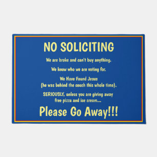 No Solicitors Doormat