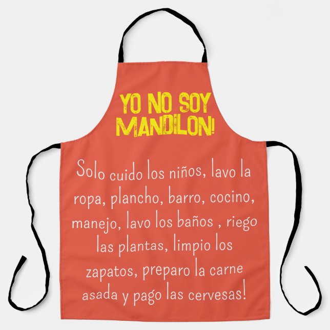 no soy mandilon meme apron (Front)