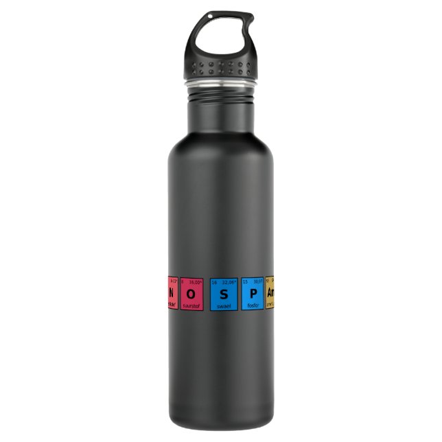 No Spam Periodic Table 710 Ml Water Bottle (Front)