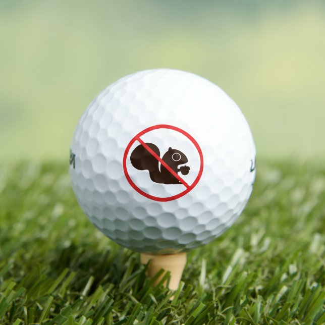 No Squirrels Golf Balls (Insitu Tee)