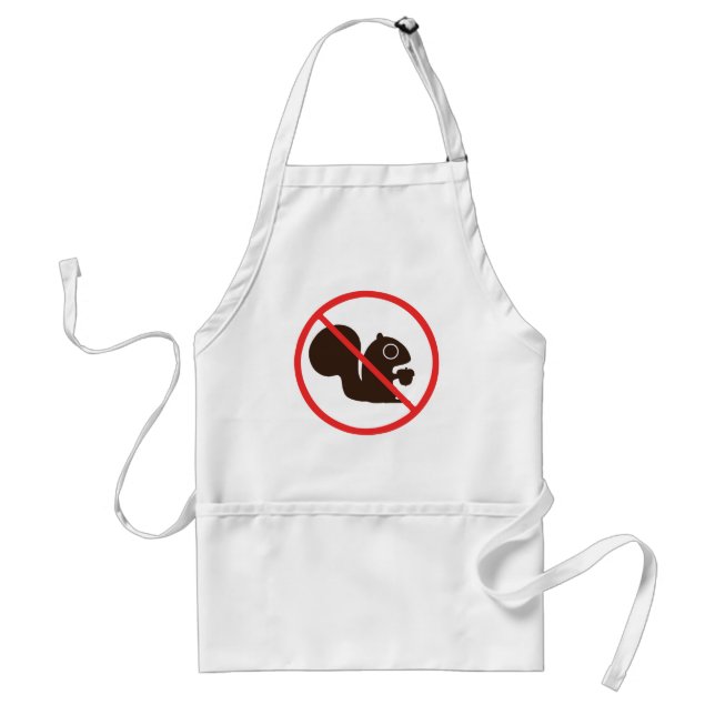 No Squirrels Standard Apron (Front)