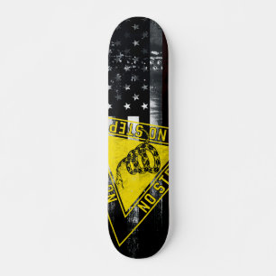 NO STEP Gadsden Snake Industrial American Flag Skateboard