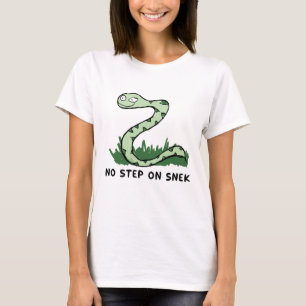 No Step On Snek Funny Ironic Gadsden Flag Meme T-Shirt