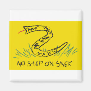 No Step on Snek Gadsden Flag Magnet