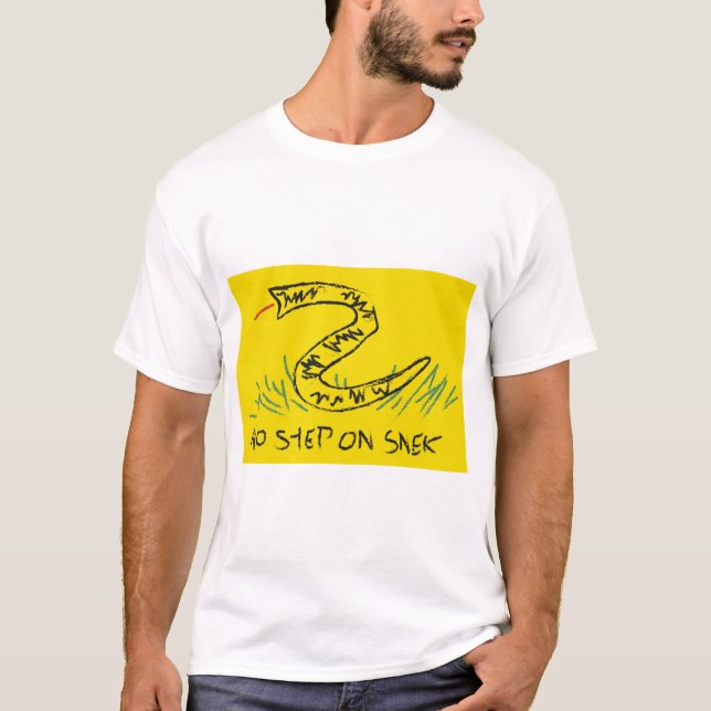 No Step on Snek Gadsden Flag T-Shirt (Front)