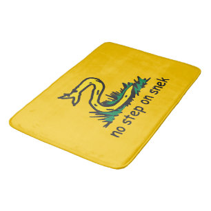 No step on snek memes Gadsden parody SnekRight Bath Mat