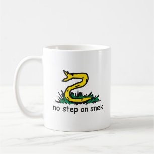 No step on snek memes Gadsden parody SnekRight Coffee Mug