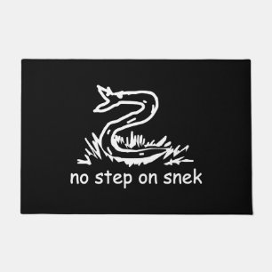 No step on snek memes Gadsden parody SnekRight Doormat