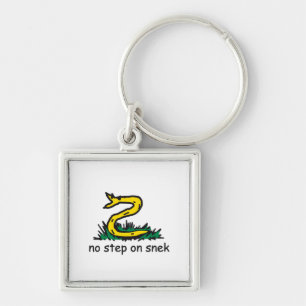 No step on snek memes Gadsden parody SnekRight Key Ring