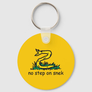 No step on snek memes Gadsden parody SnekRight Key Ring