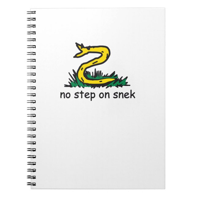 No step on snek memes Gadsden parody SnekRight Notebook (Front)