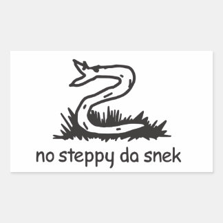 No Step The Snek Rectangular Sticker