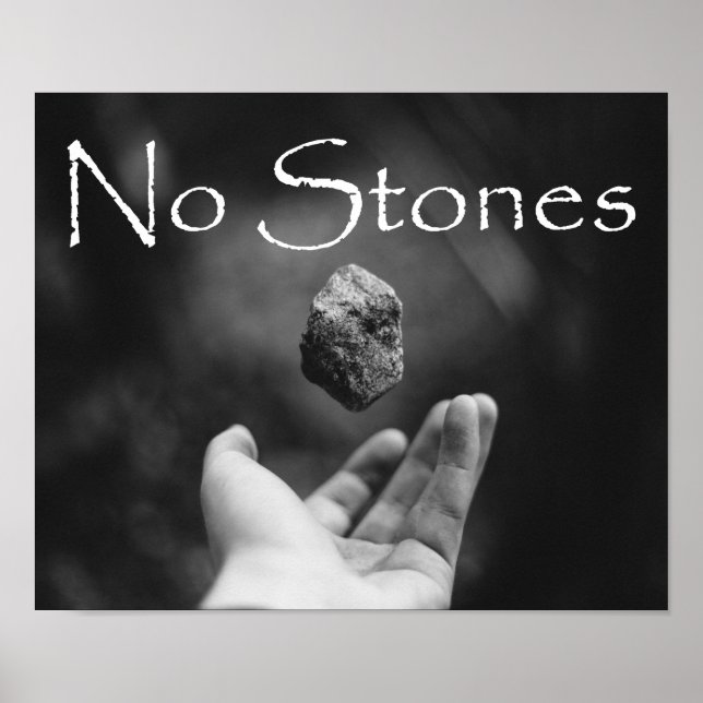 No Stones Poster (Front)