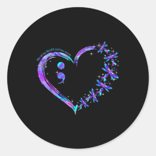 No Story Should End Too Soon Suicide Prevention Aw Classic Round Sticker