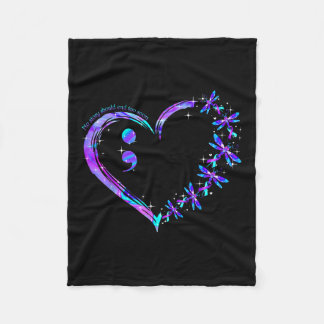 No Story Should End Too Soon Suicide Prevention Aw Fleece Blanket