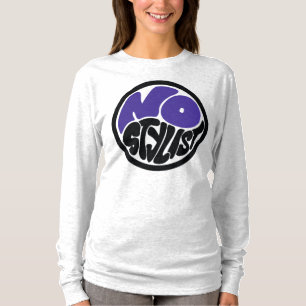 NO STYLIST double purp emblem long sleeve T-Shirt