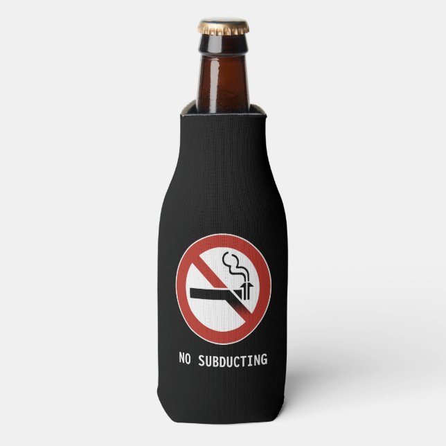 No Subducting Logo Bottle Cooler (Bottle Front)