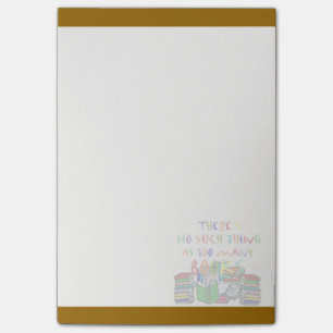 No Such Thing-Too Many Books(lg brown Post-it® Not Post-it Notes