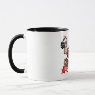 No Sweat No Gift Santa Lifting Dumbbells Bodybuild Mug