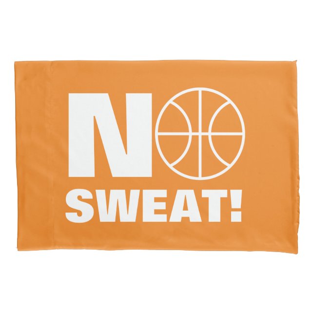 No sweat sports pillow case for basketball player (Front)