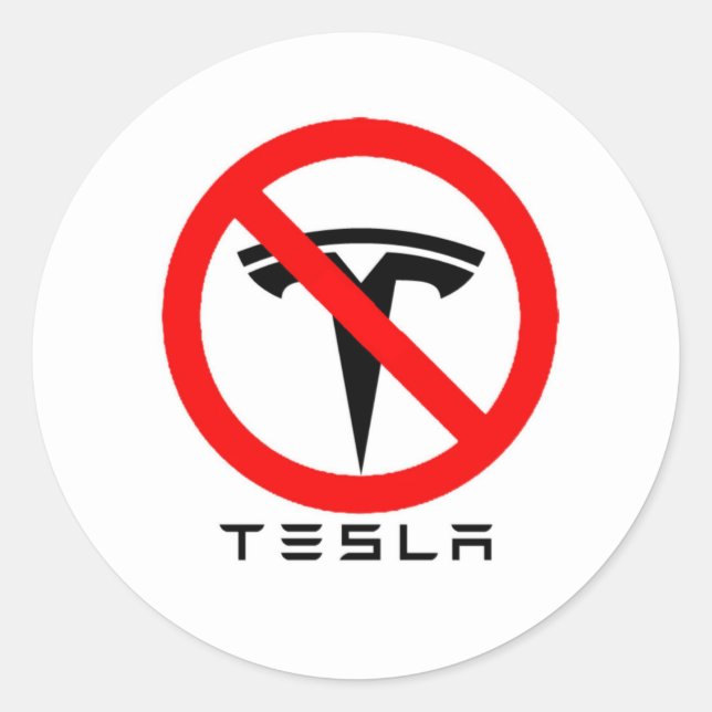 NO T  CLASSIC ROUND STICKER (Front)