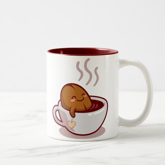 NO TALKIE BEFORE COFFEE Two-Tone COFFEE MUG (Right)