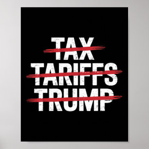 No Tax No Tarrifs No Trump Anti-trump Protest Poster