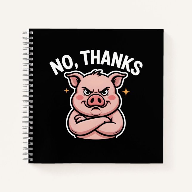 No Thanks Notebook (Front)