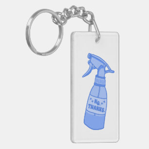 No, Thanks. Spray Bottle Sassy Humour Key Ring